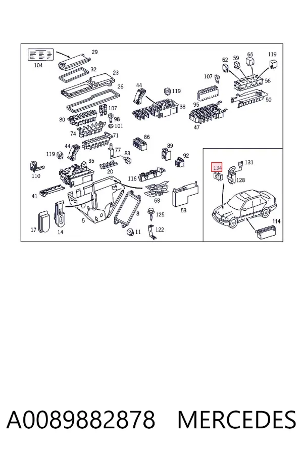  A0089882878 Mercedes