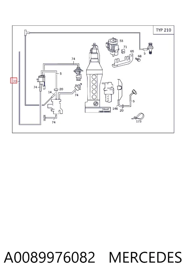  A0089976082 Mercedes
