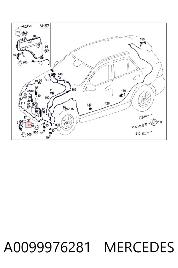  A0099976281 Mercedes
