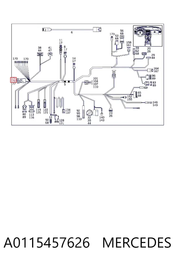  A0115457626 Mercedes