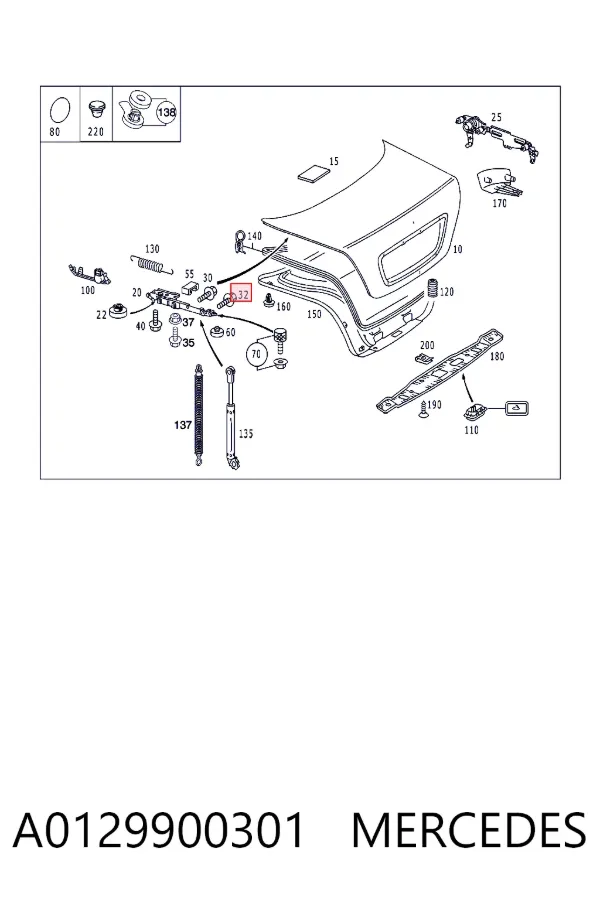  A0129900301 Mercedes