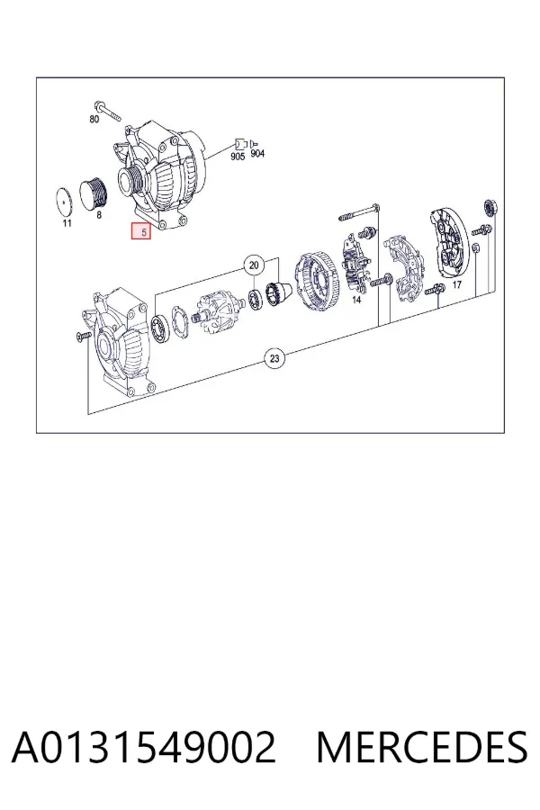 Alternador A0131549002 Mercedes