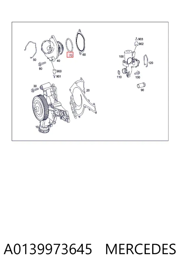 Junta de colector de admisión A0139973645 Mercedes