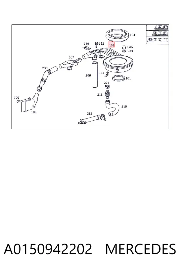  A0150942202 Mercedes