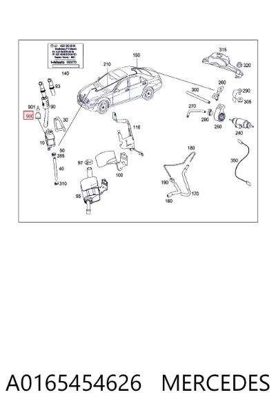 Conector de alternador MERCEDES A0165454626