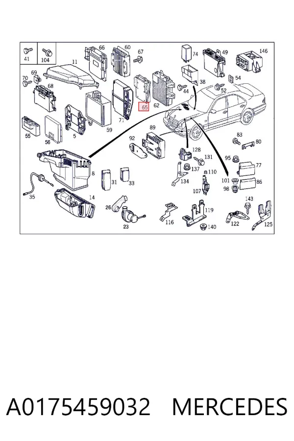 ECU A0175459032 Mercedes