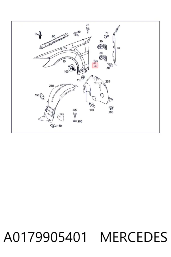  A0179905401 Mercedes