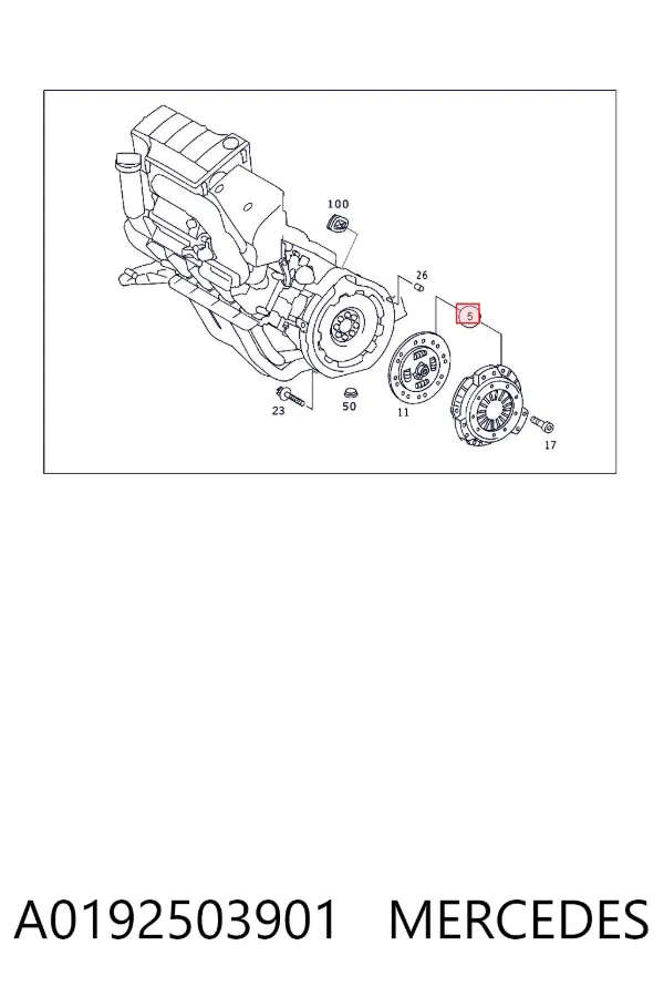 Embrague A0192503901 Mercedes