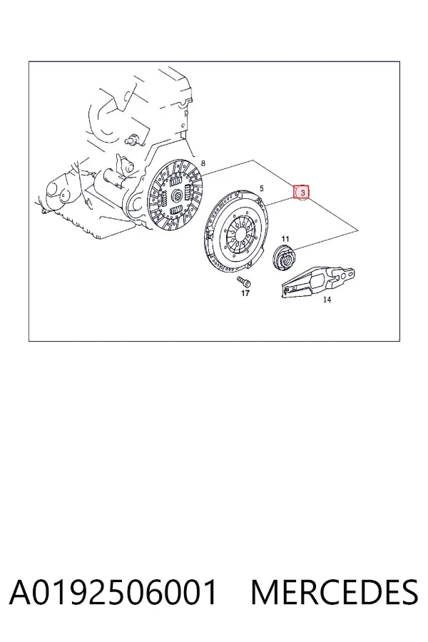 Embrague A0192506001 Mercedes