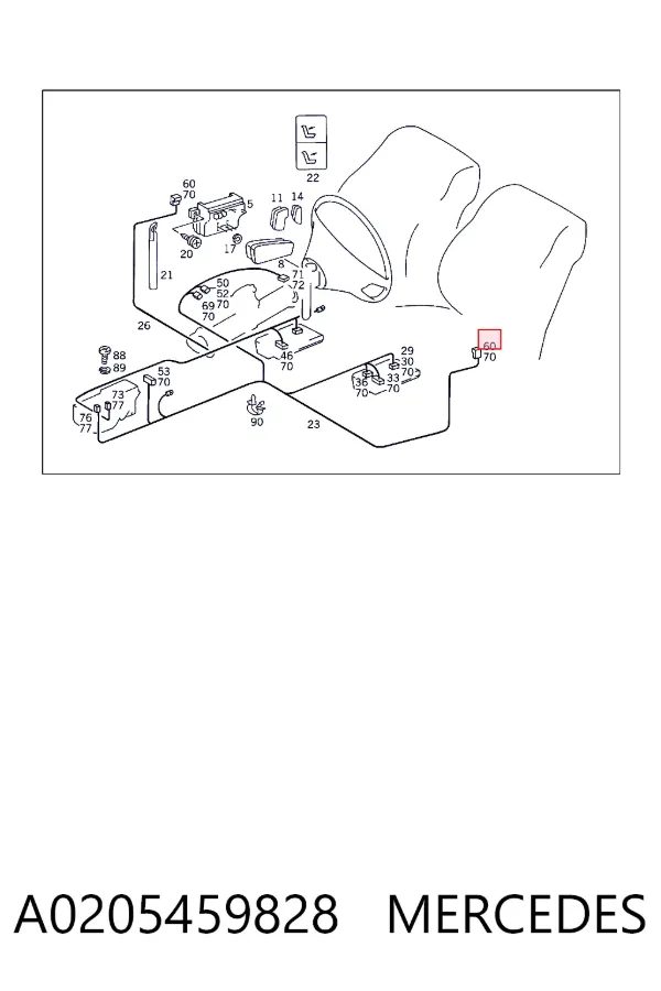  A0205459828 Mercedes