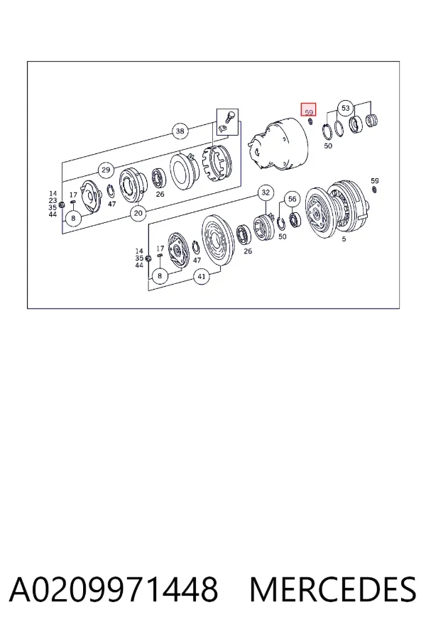  A0209971448 Mercedes