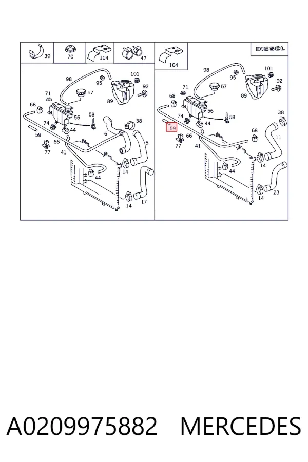  A0209975882 Mercedes