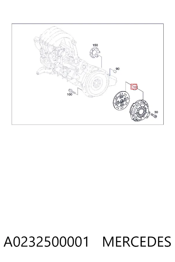 Embrague A0232500001 Mercedes