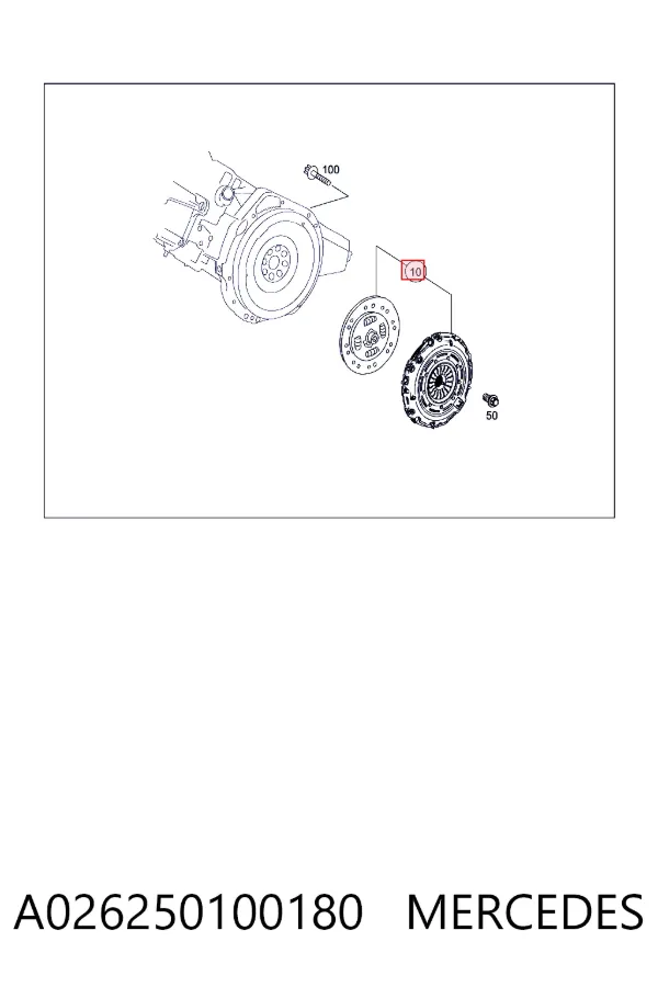 Embrague A026250100180 Mercedes
