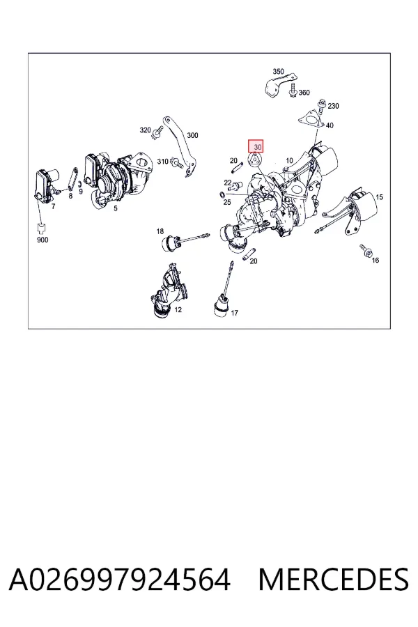 Junta De Turbina A026997924564 Mercedes