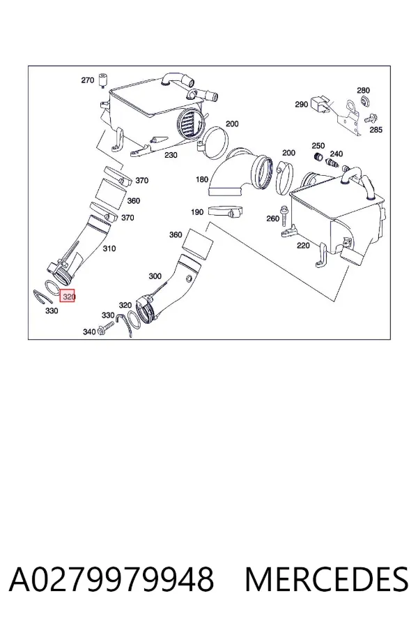 Junta de termostato A0279979948 Mercedes