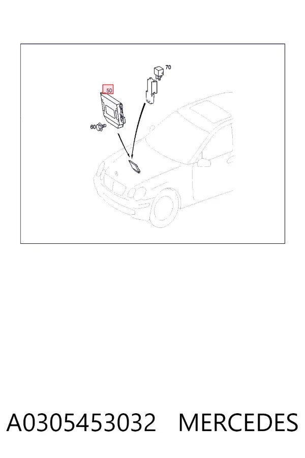 Módulo de control electrónico de la transmisión automática A0305453032 Mercedes