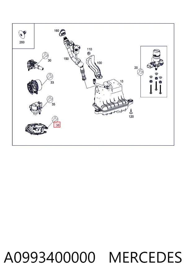  A0993400000 Mercedes