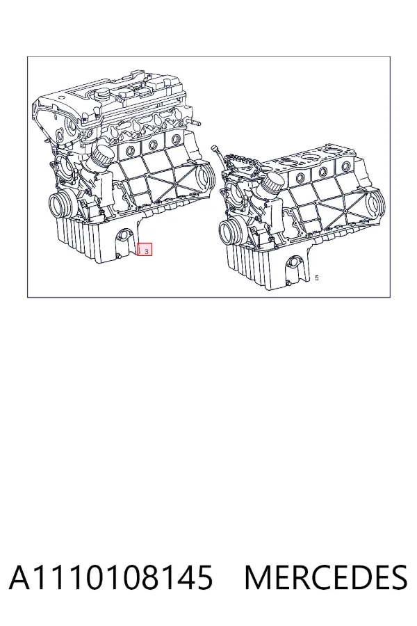 Motor completo A1110108145 Mercedes