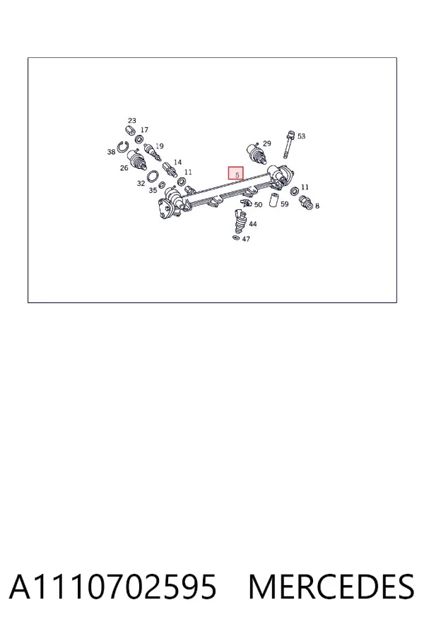 Rampa de combustible A1110702595 Mercedes
