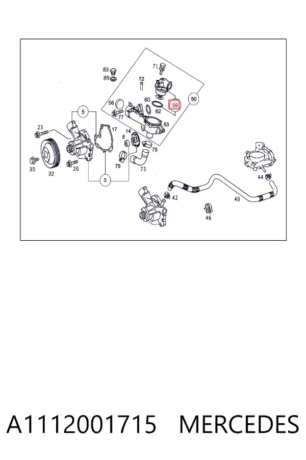 Termostato A1112001715 Mercedes