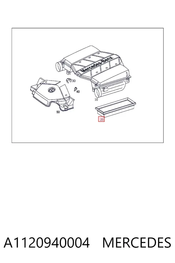 Filtro de aire A1120940004 Mercedes