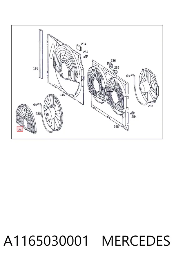  A1165030001 Mercedes