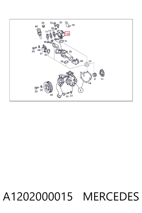 Termostato A1202000015 Mercedes