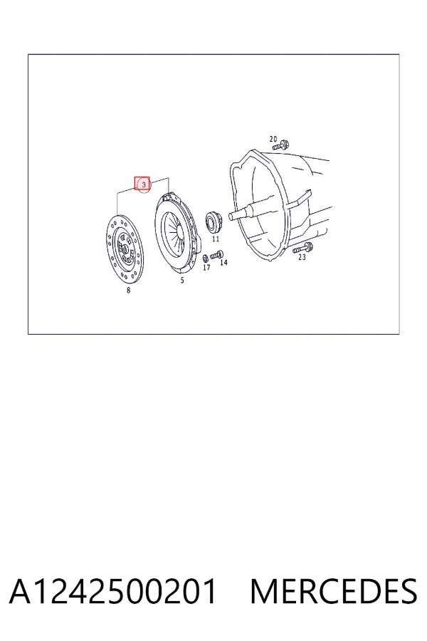 Embrague A1242500201 Mercedes