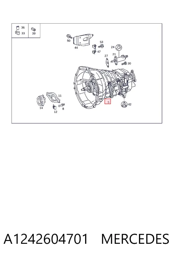 Caja de cambios A1242604701 Mercedes