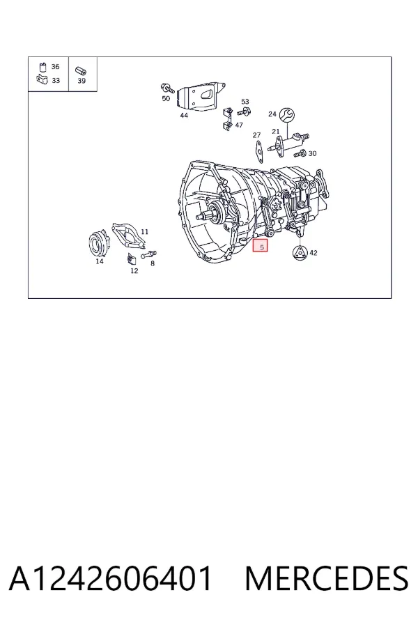 Caja de cambios A1242606401 Mercedes