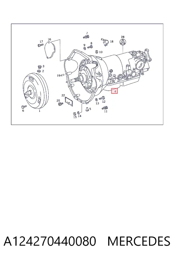 Caja de cambios automática A124270440080 Mercedes
