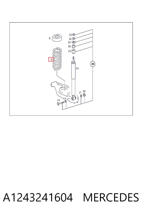 Muelle A1243241604 Mercedes