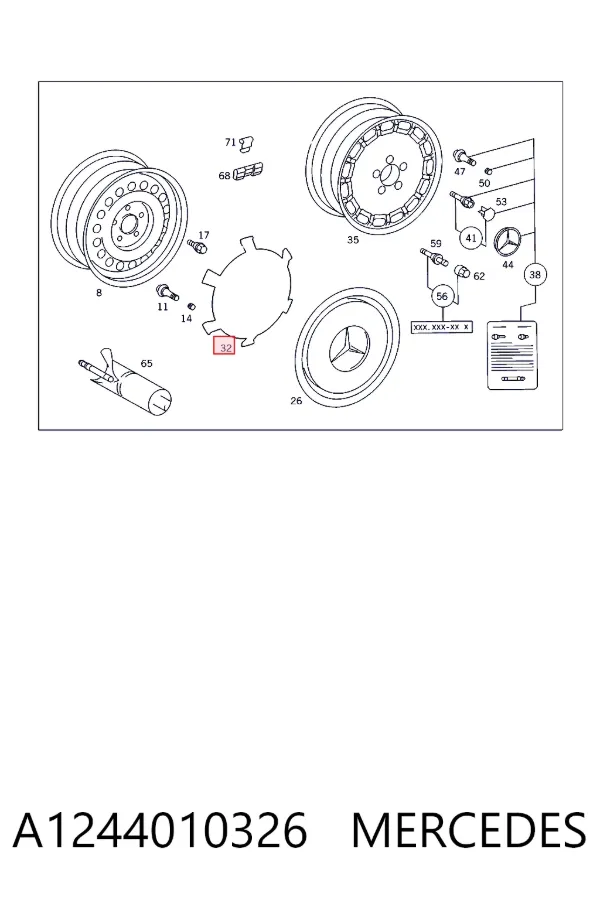  A1244010326 Mercedes