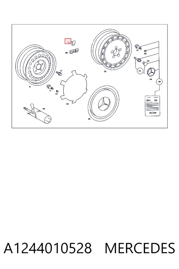  A1244010528 Mercedes