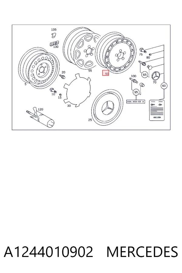  A1244010902 Mercedes