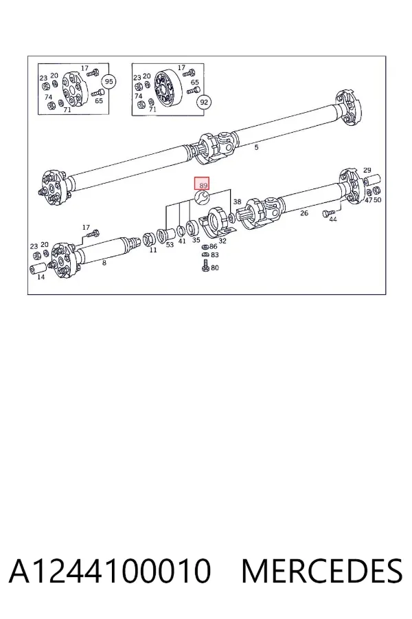  A1244100010 Mercedes