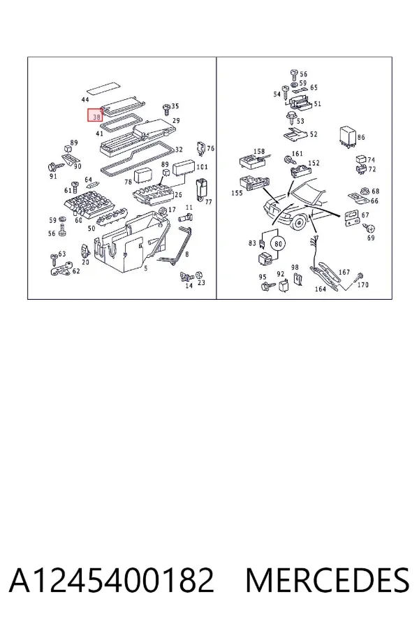  A1245400182 Mercedes