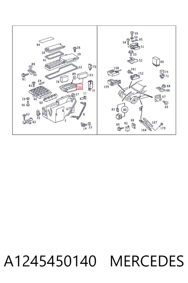  A1245450140 Mercedes