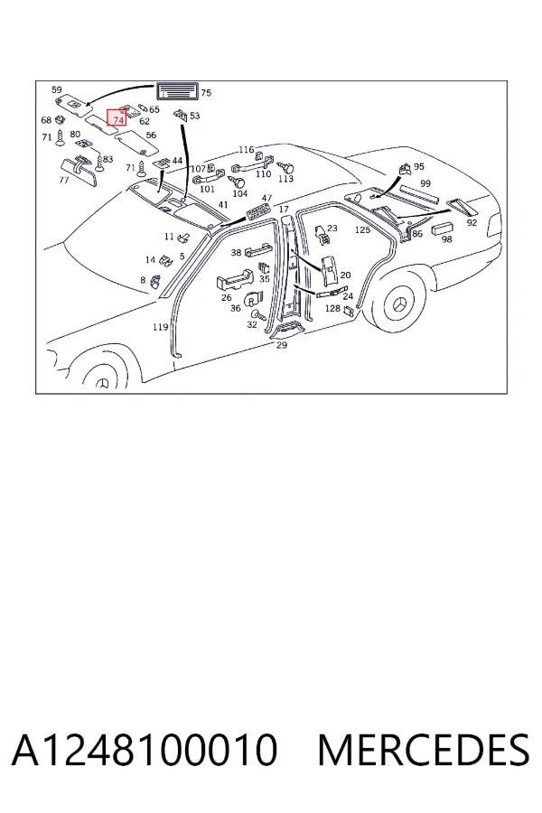 Parasol A1248100010 Mercedes