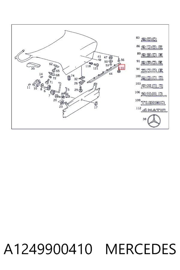  A1249900410 Mercedes