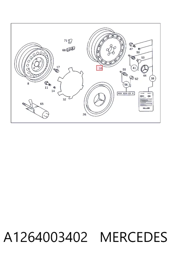  A1264003402 Mercedes