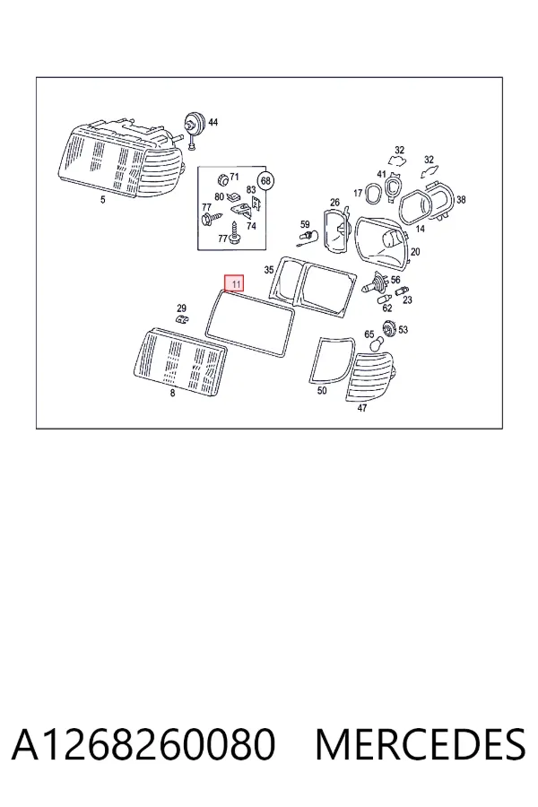  A1268260080 Mercedes