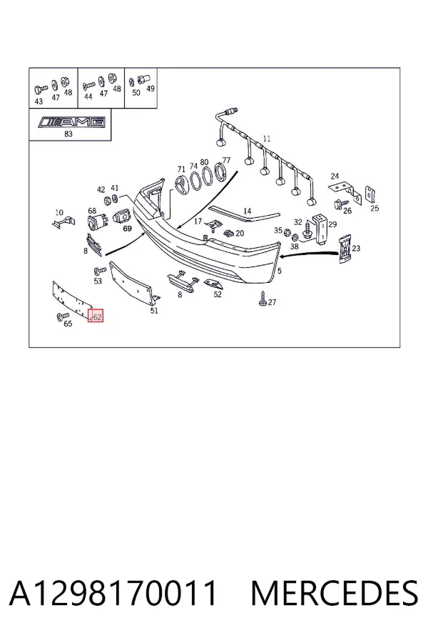  A1298170011 Mercedes