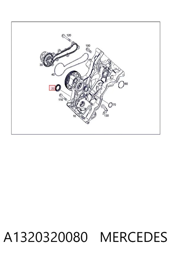 Cadena de distribución A1320320080 Mercedes