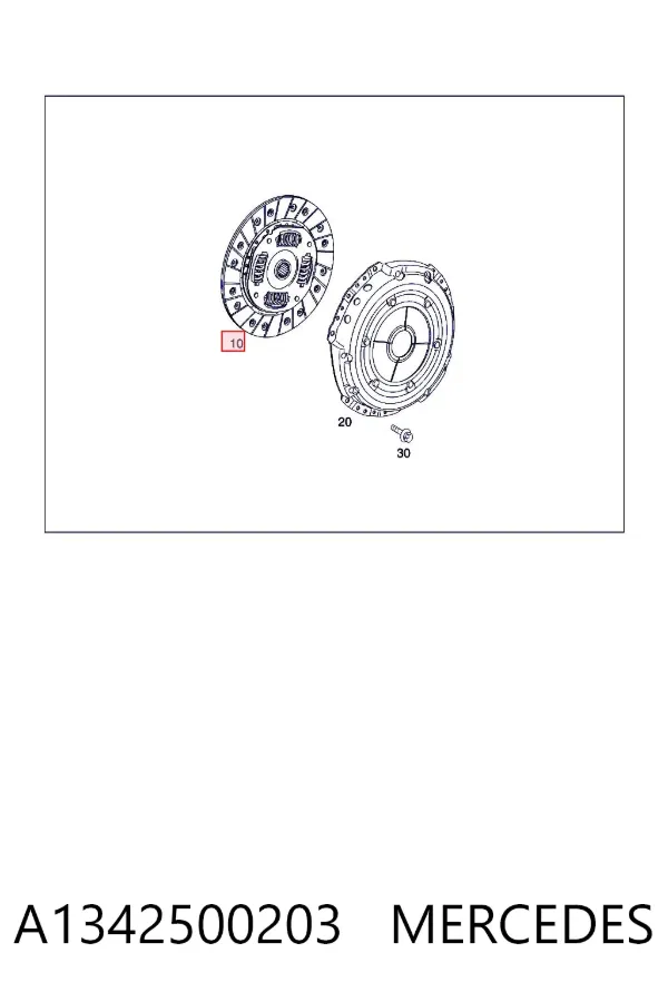 Disco de embrague A1342500203 Mercedes