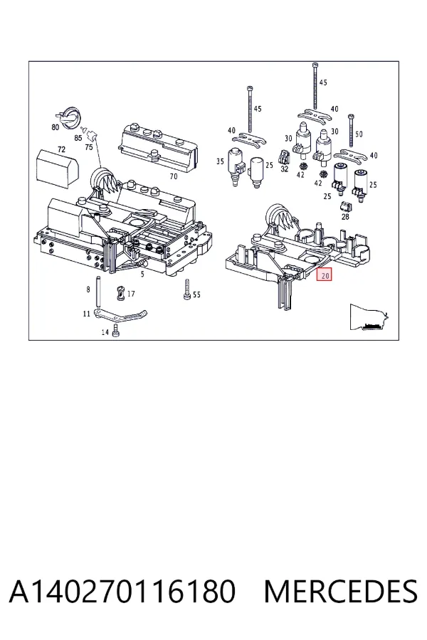 Placa electrónica de transmisión automática A140270116180 Mercedes