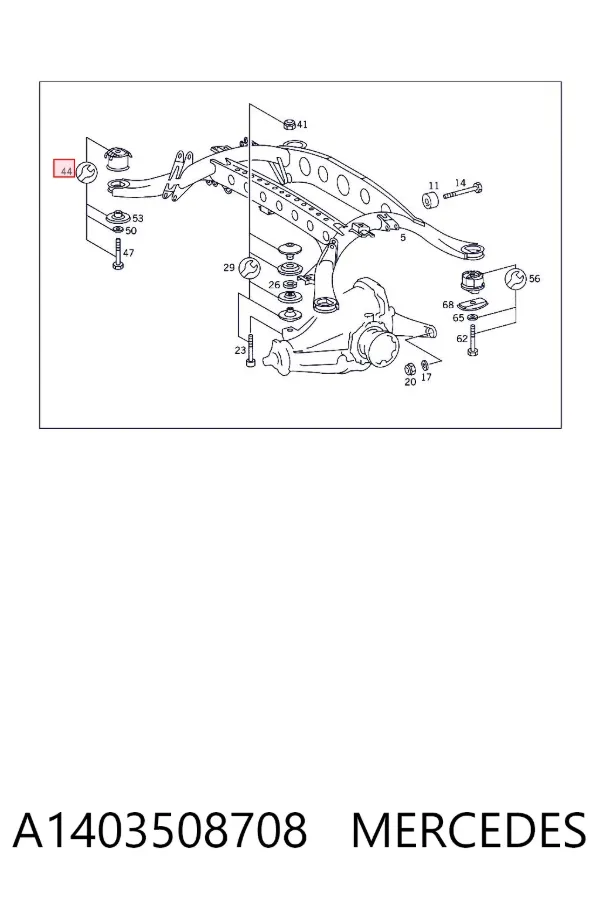 Silentblock trasero A1403508708 Mercedes