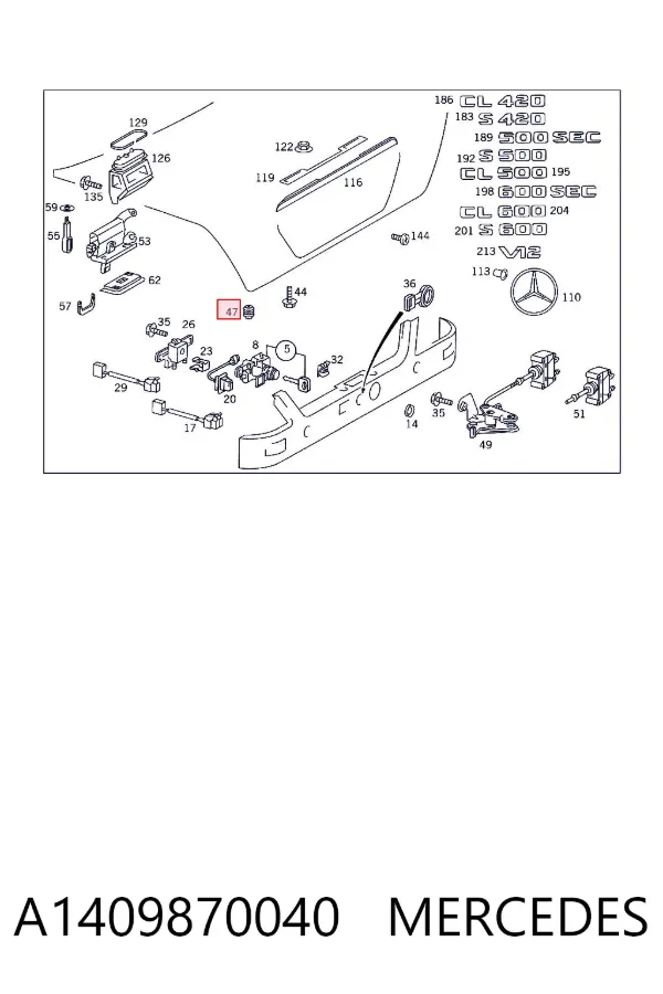  A1409870040 Mercedes