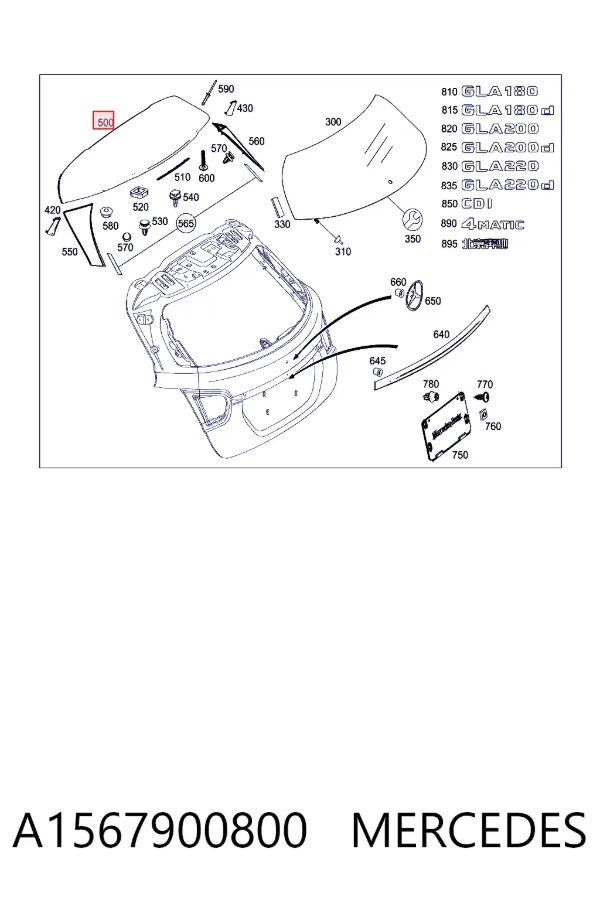 Alerón A1567900800 Mercedes